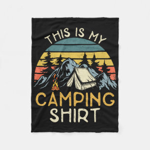 Funny Camper Hiking Nature Camping Rv This Is My C Fleece Blanket