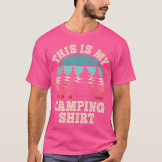 Funny Camper Hiking Nature Outdoor This Is My Camp T-Shirt