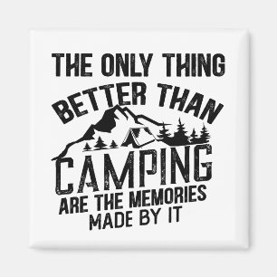 Funny camper slogan summer camping quotes magnet