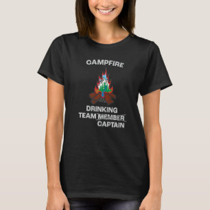 Funny Campfire Team Captain Great Camping T-Shirt