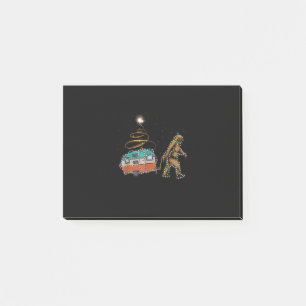 Funny Camping Bigfoot Light Christmas Tree Gifts X Post-it Notes