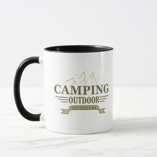 Funny camping Camper gifts Mug (Left)