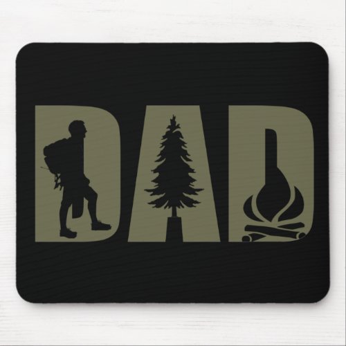 Funny camping camper hiking hiker dad mouse pad