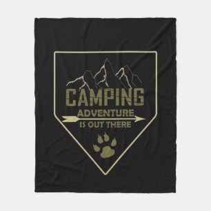 Funny camping camper sayings for campers fleece blanket