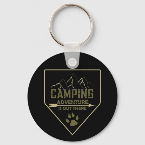 Funny camping camper sayings for campers keychain