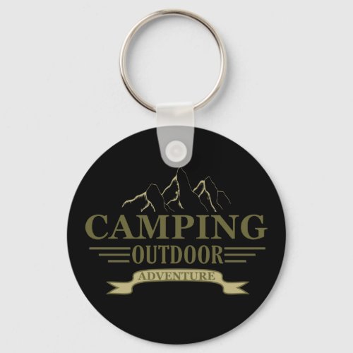 Funny camping camper sayings for campers keychain