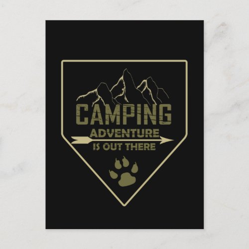 Funny camping camper sayings for campers postcard