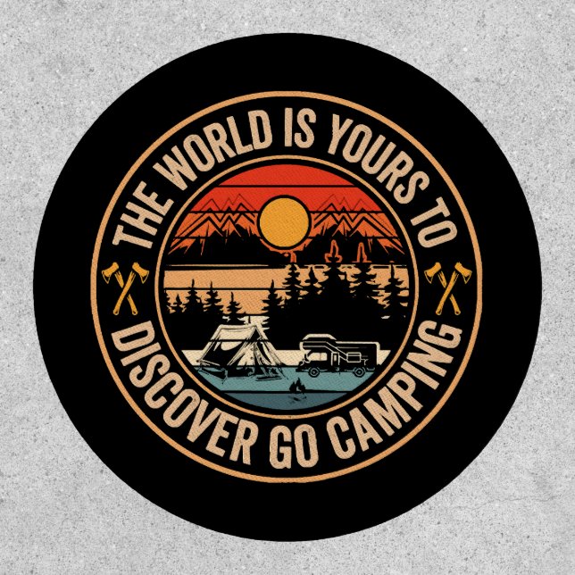 Funny Camping Campfire Smores Quote Patch (Front)