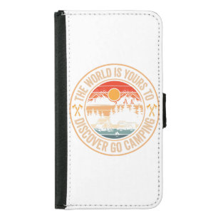 Funny Camping Campfire Smores Quote Samsung Galaxy S5 Wallet Case
