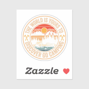 Funny Camping Campfire Smores Quote Sticker