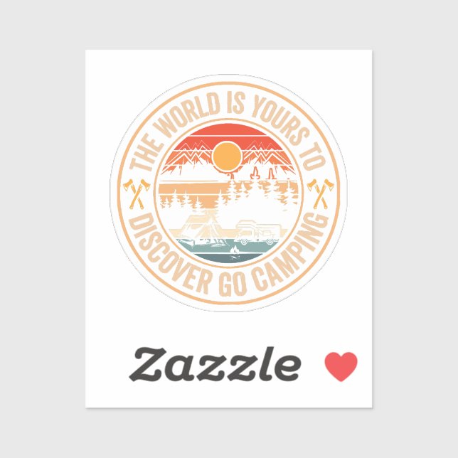 Funny Camping Campfire Smores Quote Sticker (Sheet)