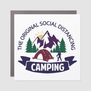 Funny Camping Car Magnet