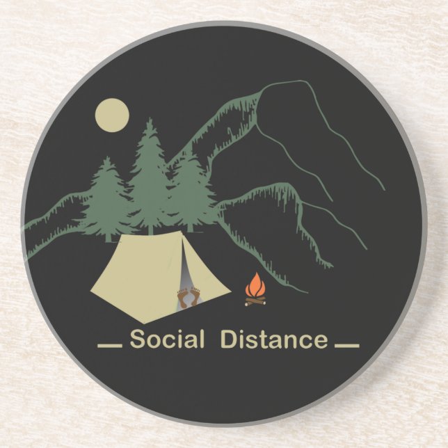 funny camping coaster (Front)