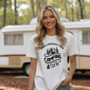 Funny camping crew slogan camper friends T-Shirt