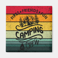 Funny camping crew slogan fun camper friends