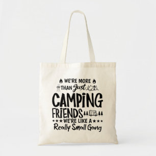 Funny Camping Friends Small Gang Natural Gift Tote Bag