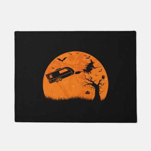 Funny Camping Halloween Camper Men Women Doormat