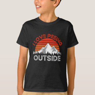 Funny Camping, I Love Peeing Outside T-Shirt