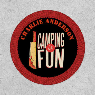 Funny Camping Is Fun Axe Murderer Patch