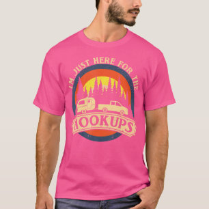 Funny Camping Just Here For The Hookups Rv Camper T-Shirt