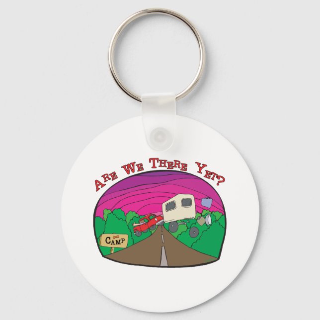 Funny Camping Keychain (Front)