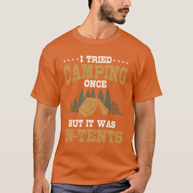 Funny Camping Pun Love Camp Humor friend T-Shirt (Front)
