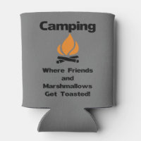 Camping where friends & marshmallows Get Toasted - Premium