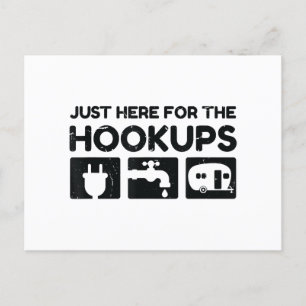 Funny Camping RV Caravan Motorhome Just Here For T Holiday Postcard