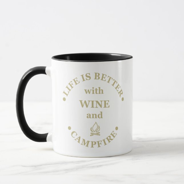 Funny camping sayings mug (Left)