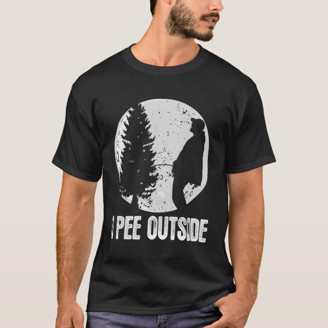 Funny Camping Shirts For Men I Pee Outside Inappro (Front)