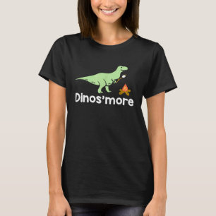 Funny Camping Smore Dinosmore Dinosaur T-Shirt
