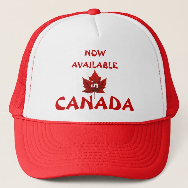 Funny Canada Cap Canada Souvenir Cap Trucker Hat (Front)