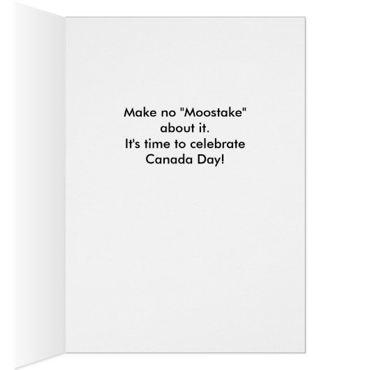 Funny Canada Day for Aunt, Moose with Leaf Tiles (Inside (Right))