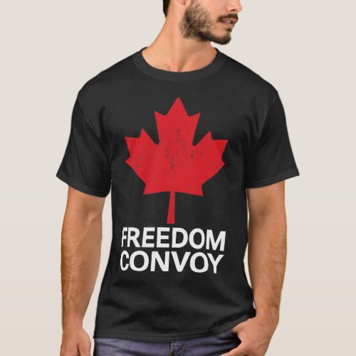 Funny Canada Freedom Convoy 2022 Canadian Truckers T_Shirt
