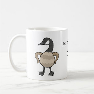 Funny Canada Goose Guard Canadian Gift Custom Name Coffee Mug