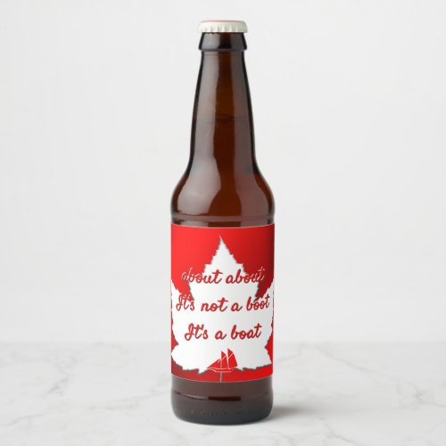 Funny Canada Labels About Canada Beer Bottle Label