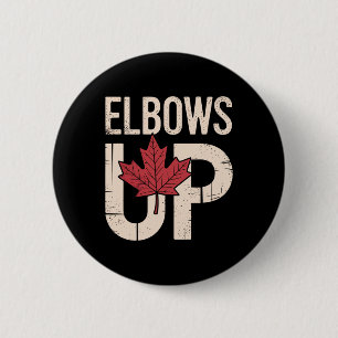 Funny Canada Meme Elbows Up (1)  Button