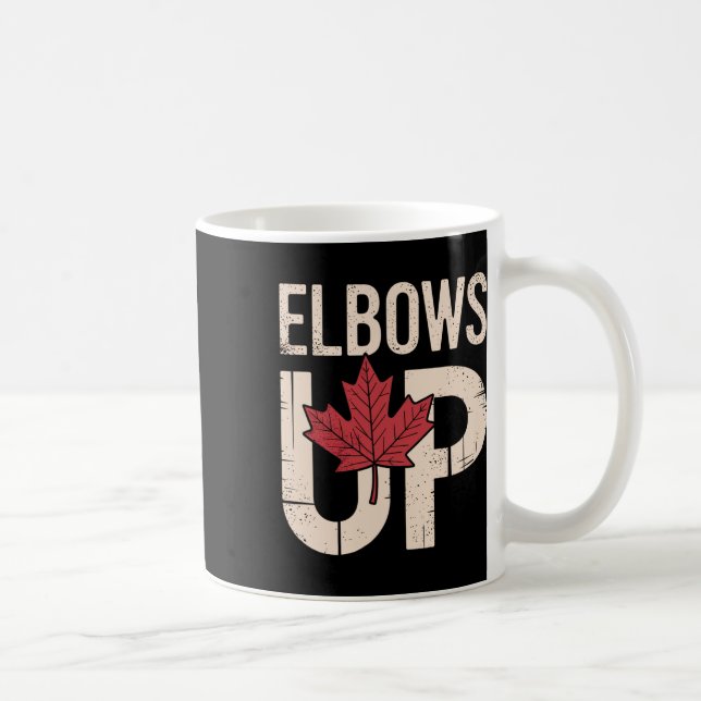 Funny Canada Meme Elbows Up (1)  Coffee Mug (Right)
