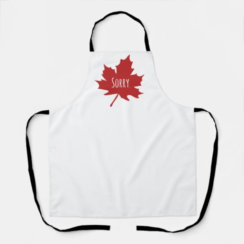 Funny Canadian Apron