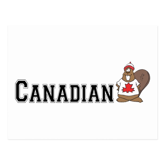 Funny Canadian Beaver Post Card