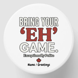 Funny Canadian Bring Your Eh Game Retro Design Mini Candle Favors