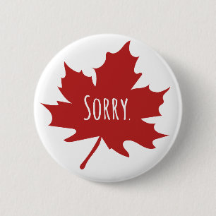 Funny Canadian Button