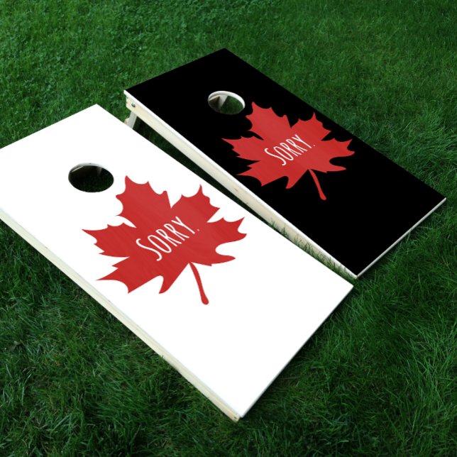 Funny Canadian Canada Day Cornhole Set (Creator Uploaded)