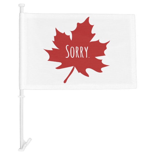 Funny Canadian Car Flag (Front)