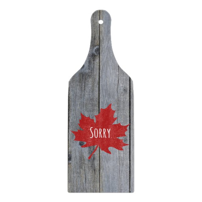 Funny Canadian Cutting Board (Front)