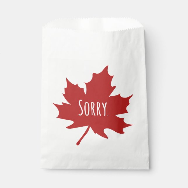 Funny Canadian Favor Bag (Front)