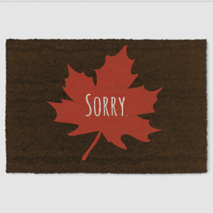 Funny Canadian Fiber Doormat