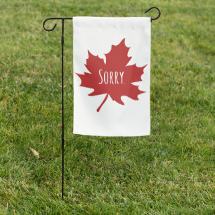 Funny Canadian Garden Flag