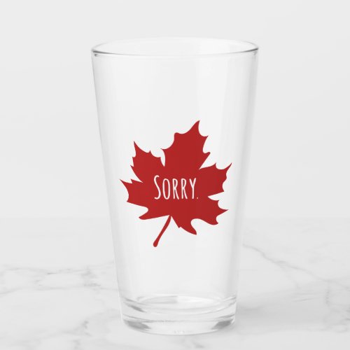 Funny Canadian Glass