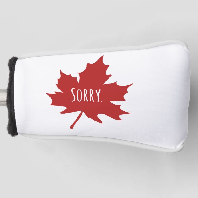 Funny Canadian Golf Head Cover (Front)
